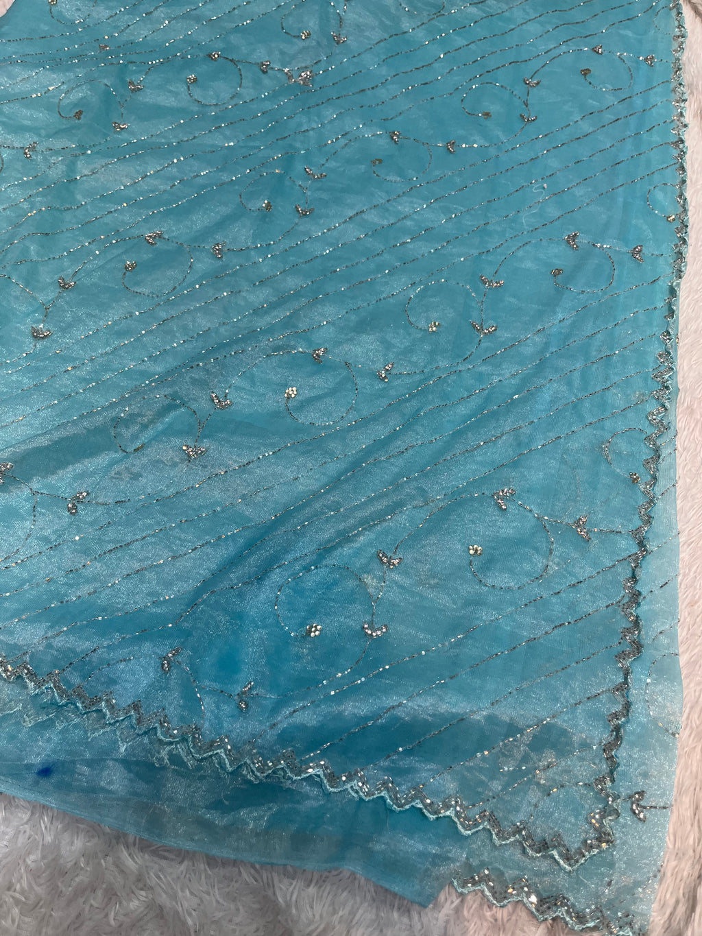 Cocktail work saree ( web1000 )