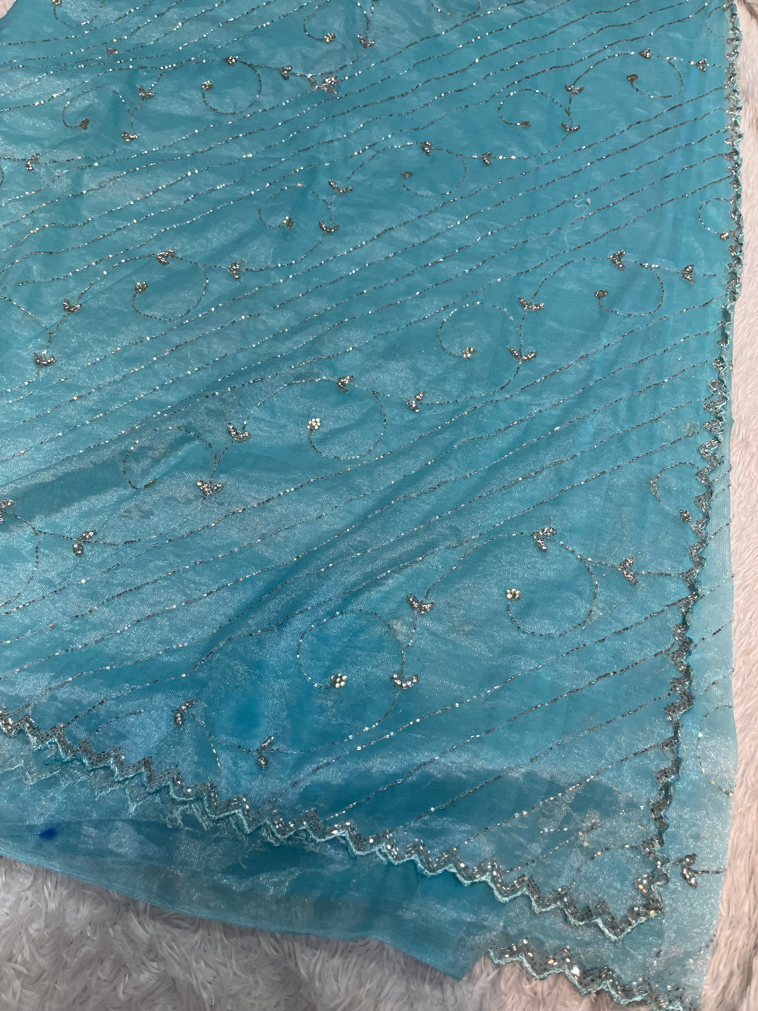 Cocktail work saree ( web1000 )