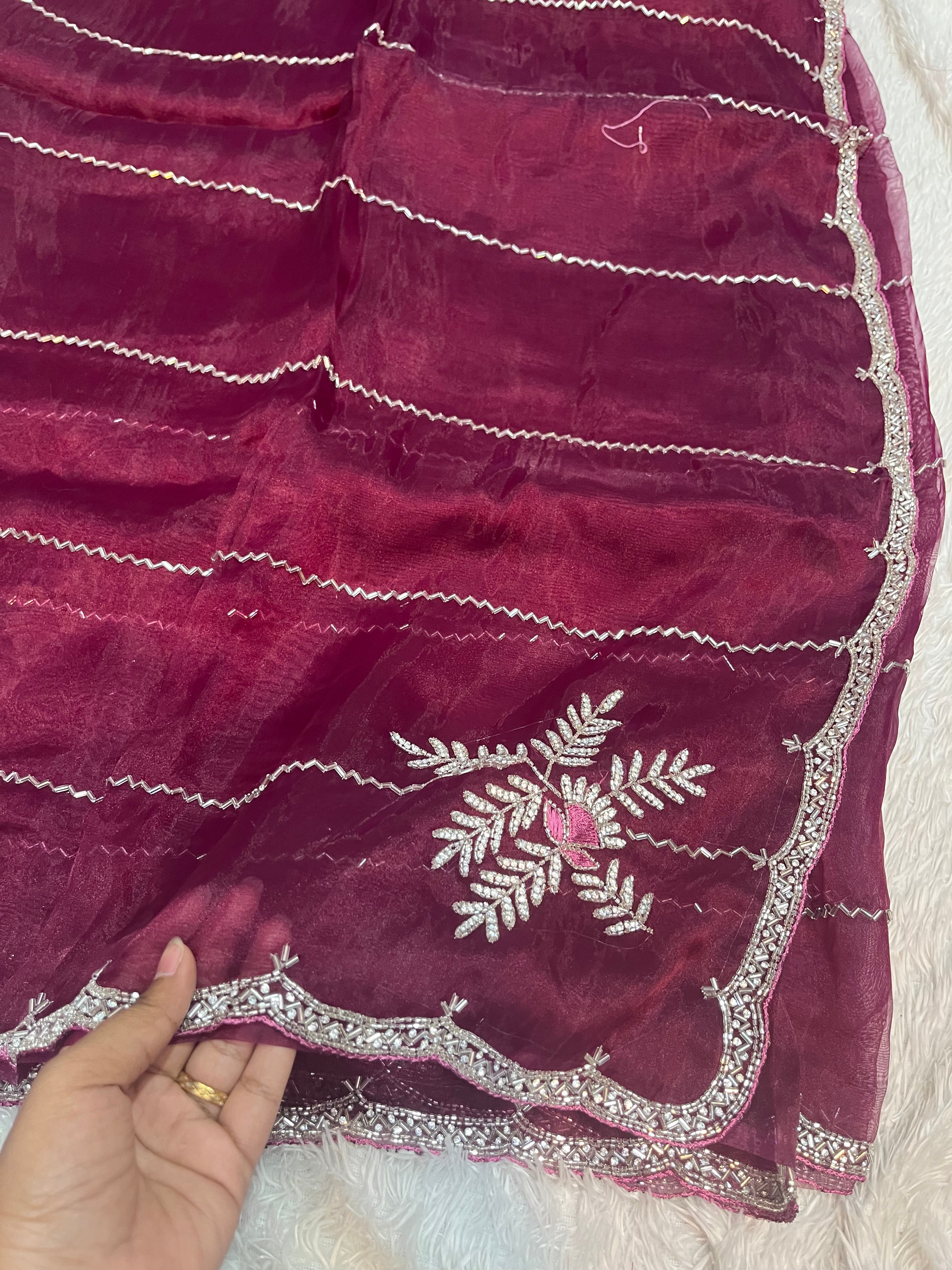 Cocktail work saree ( web1000 )