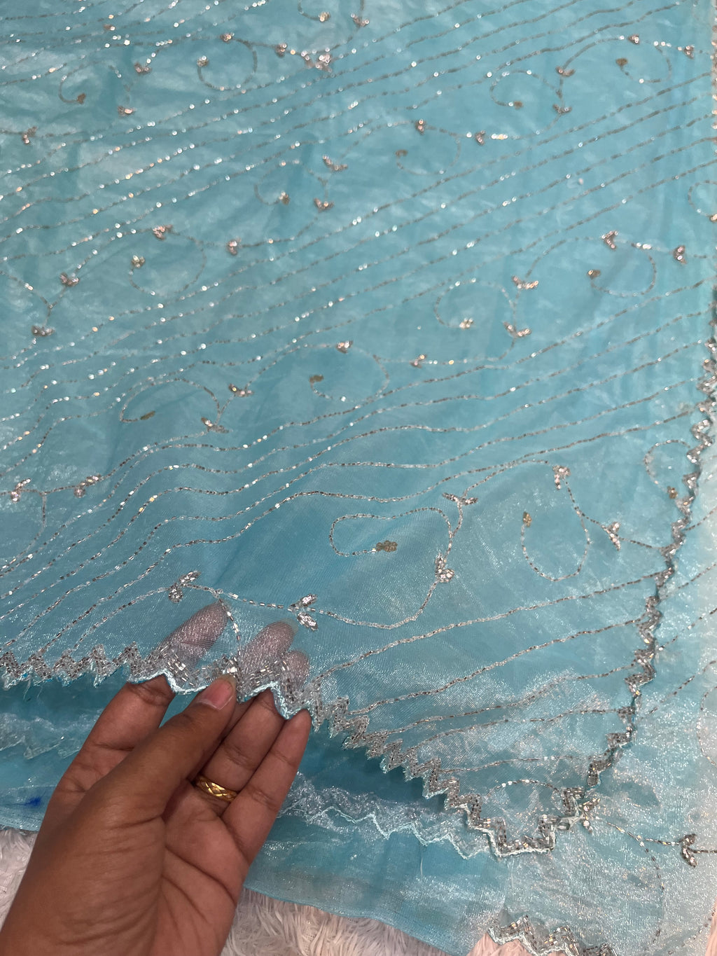Cocktail work saree ( web1000 )