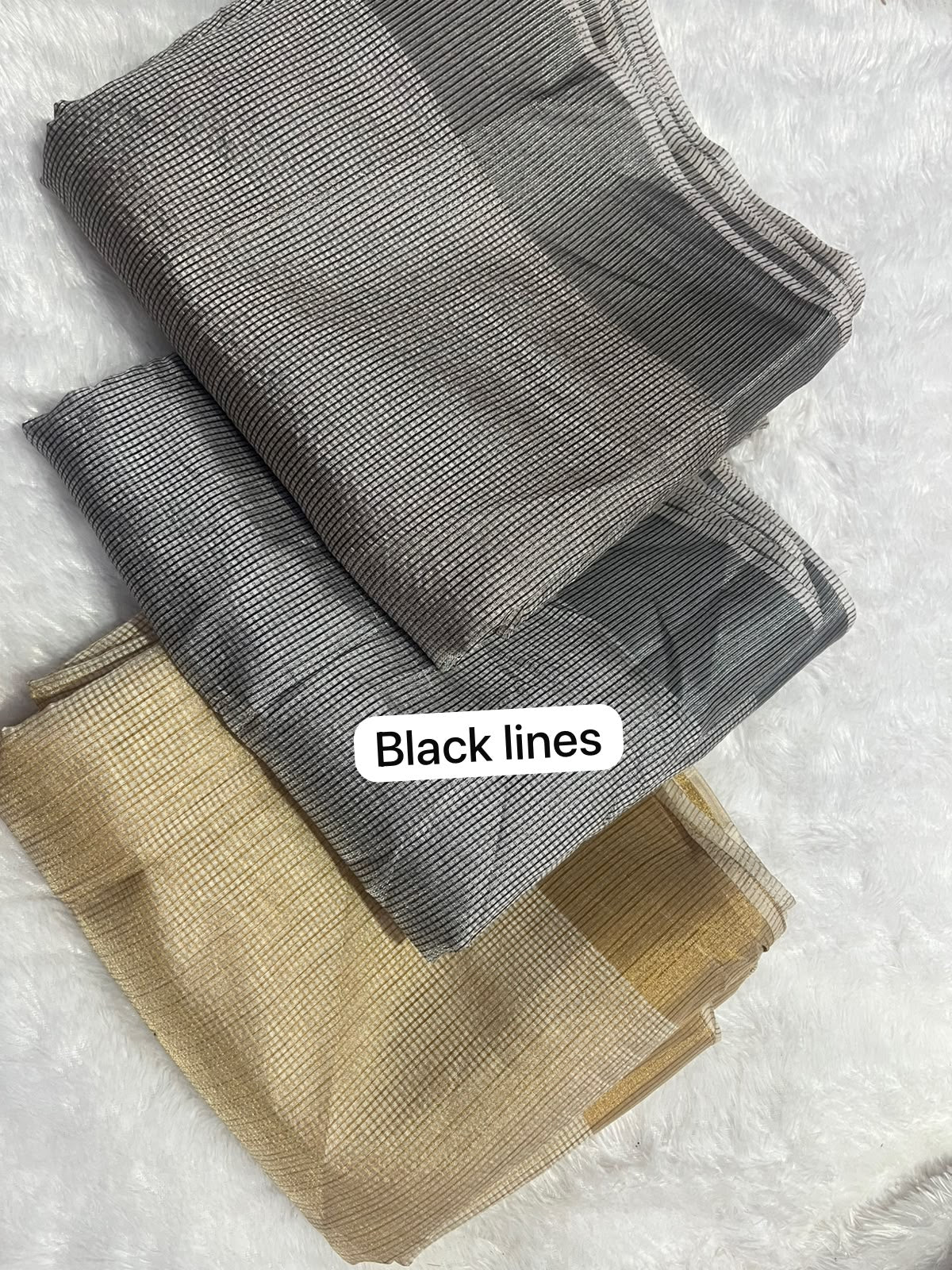 Black lines ( Dyble saree )