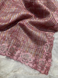 Designer lace work saree