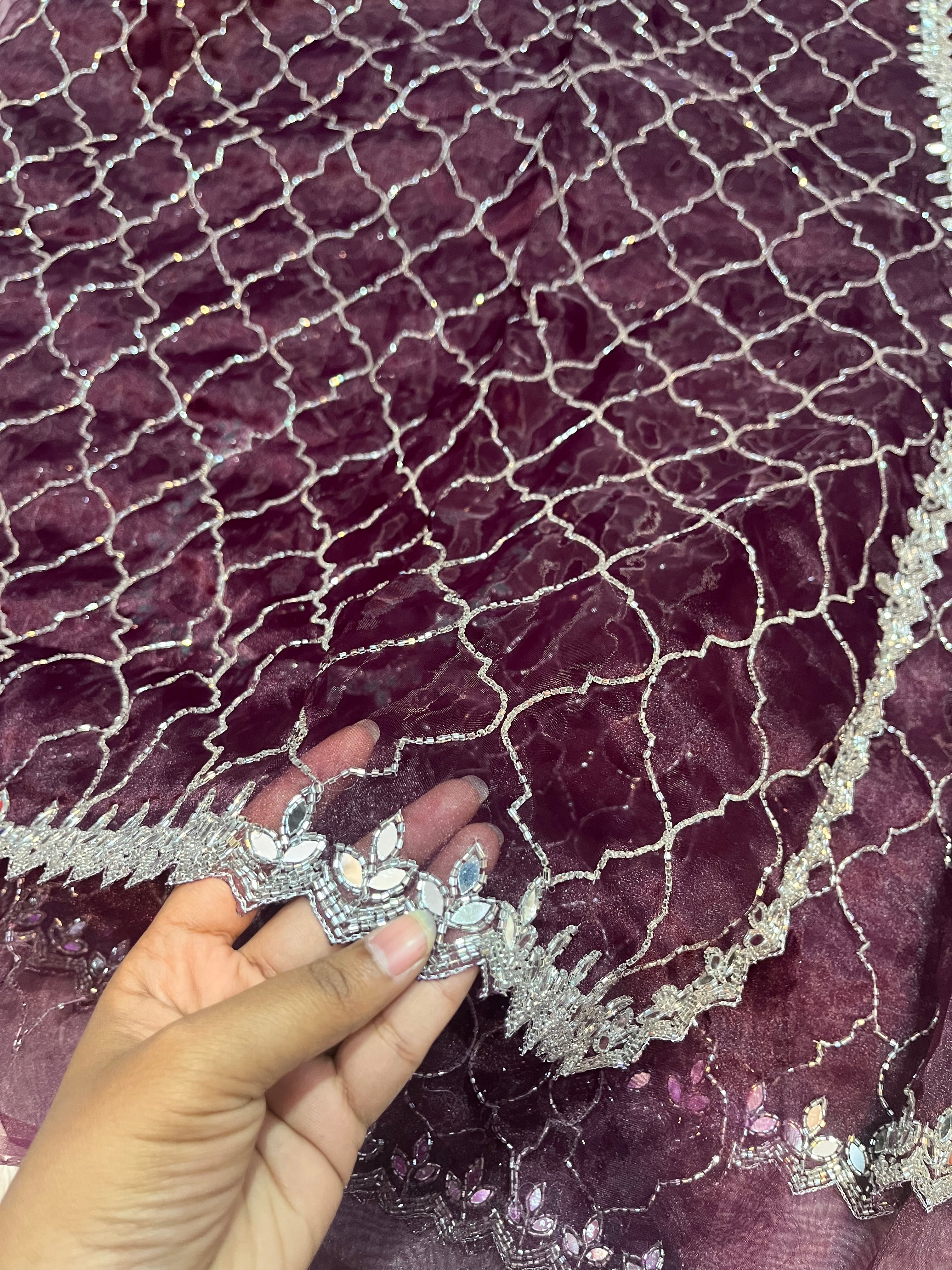 Cocktail work saree ( web1000 )