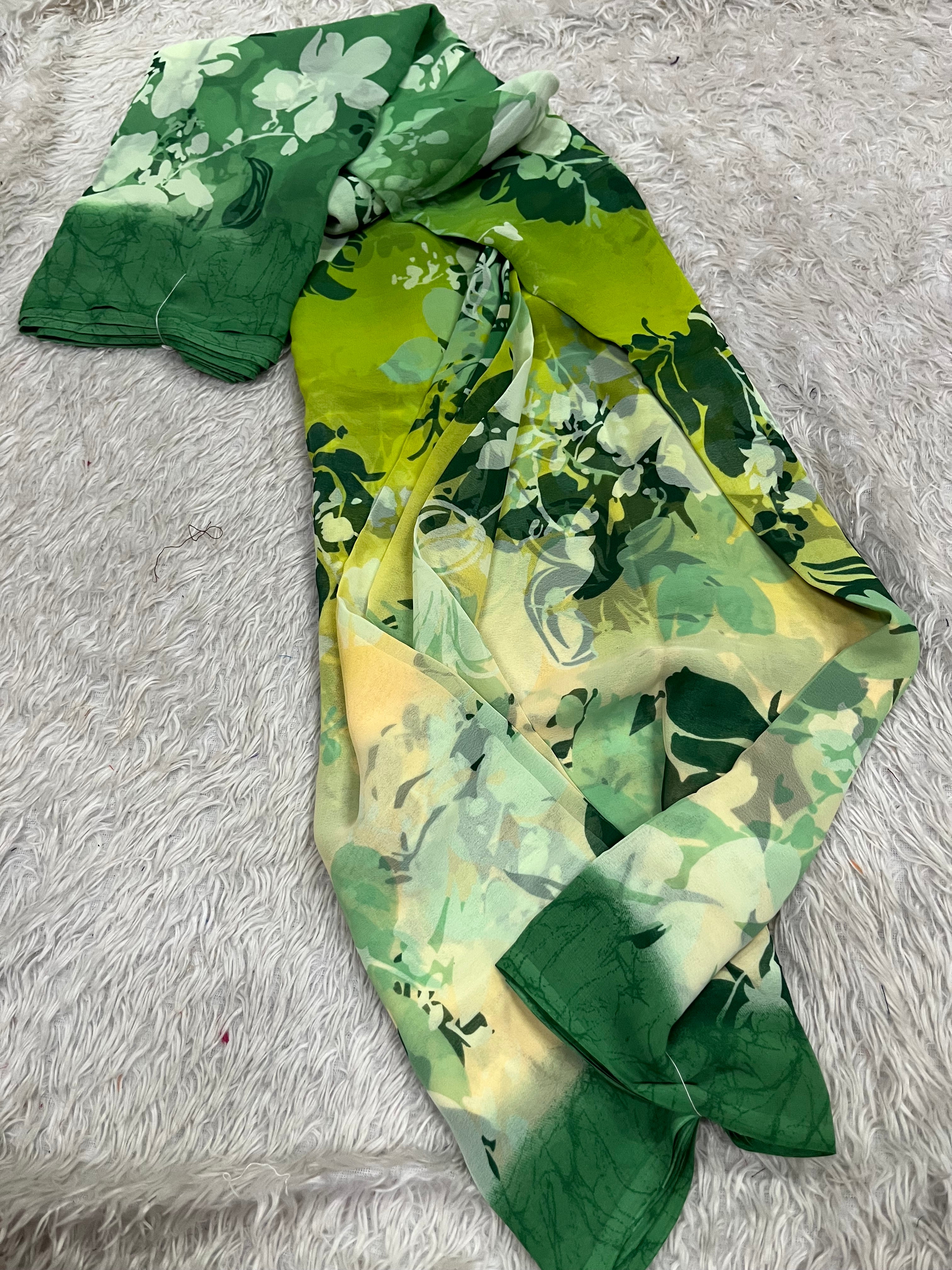 3d georgette sarees