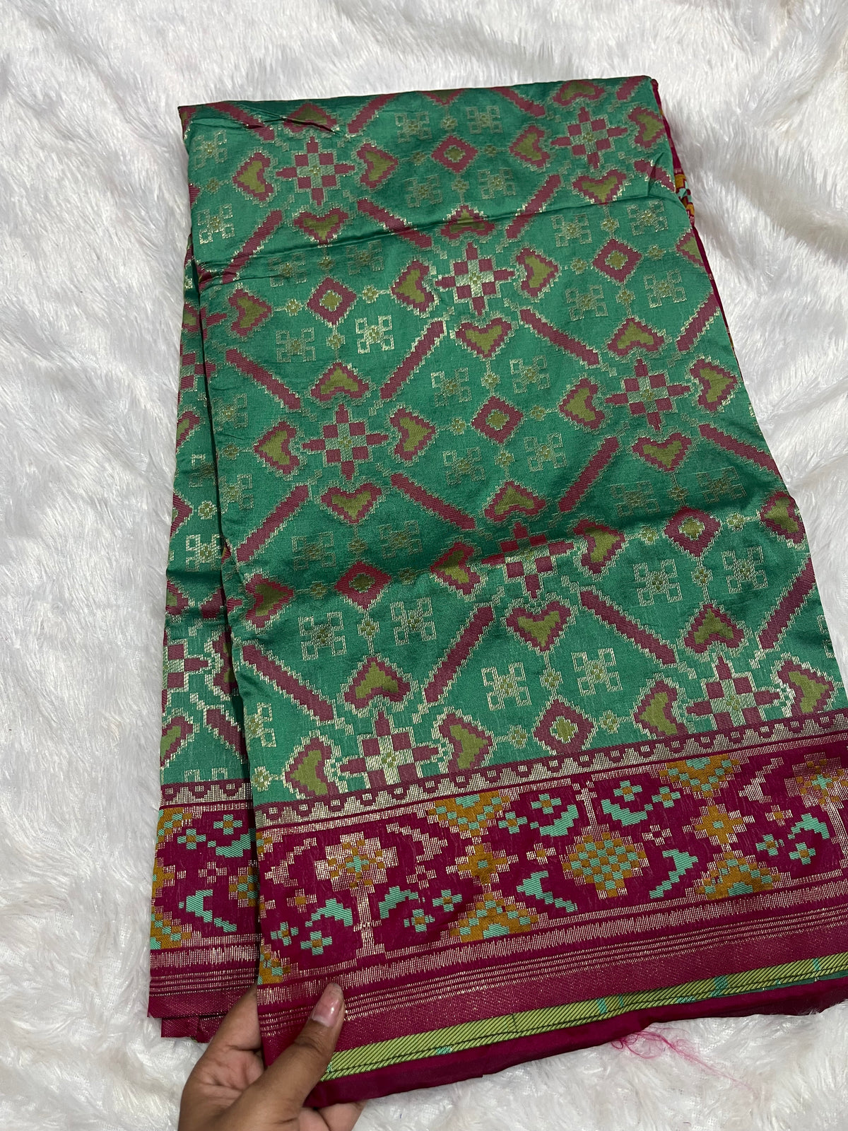 Pastel Patola weaving saree