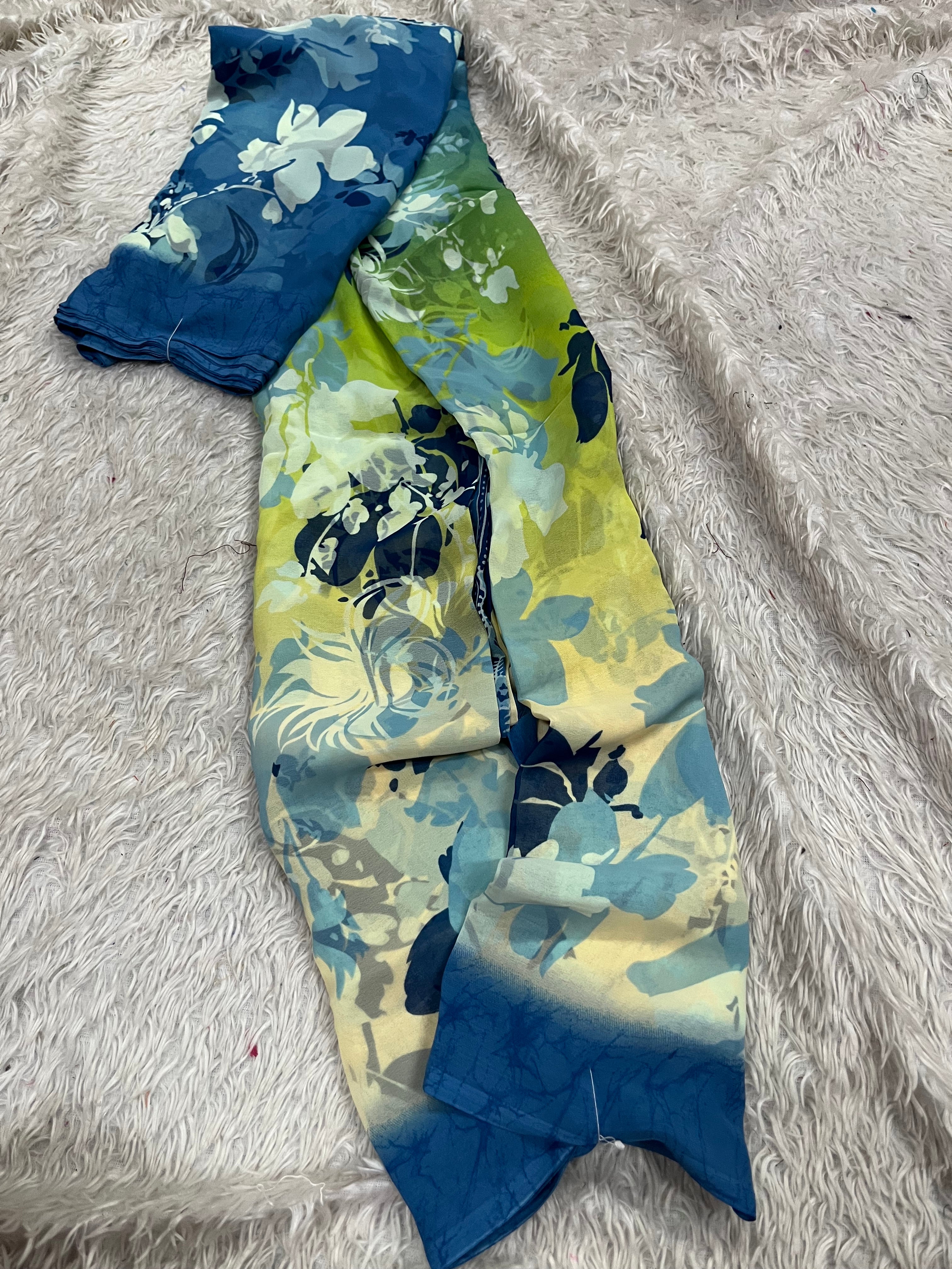 3d georgette sarees